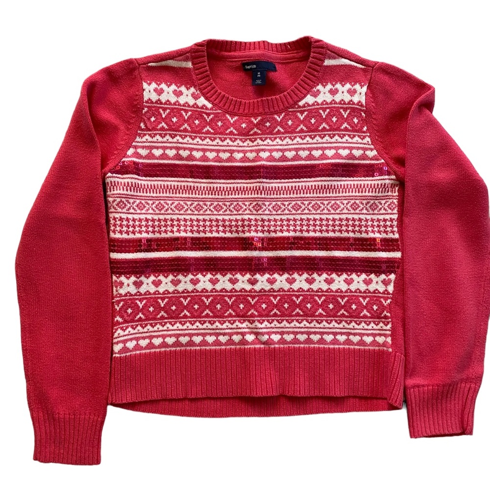 GAP Festive Winter Sweater - Girls 8 Years Old